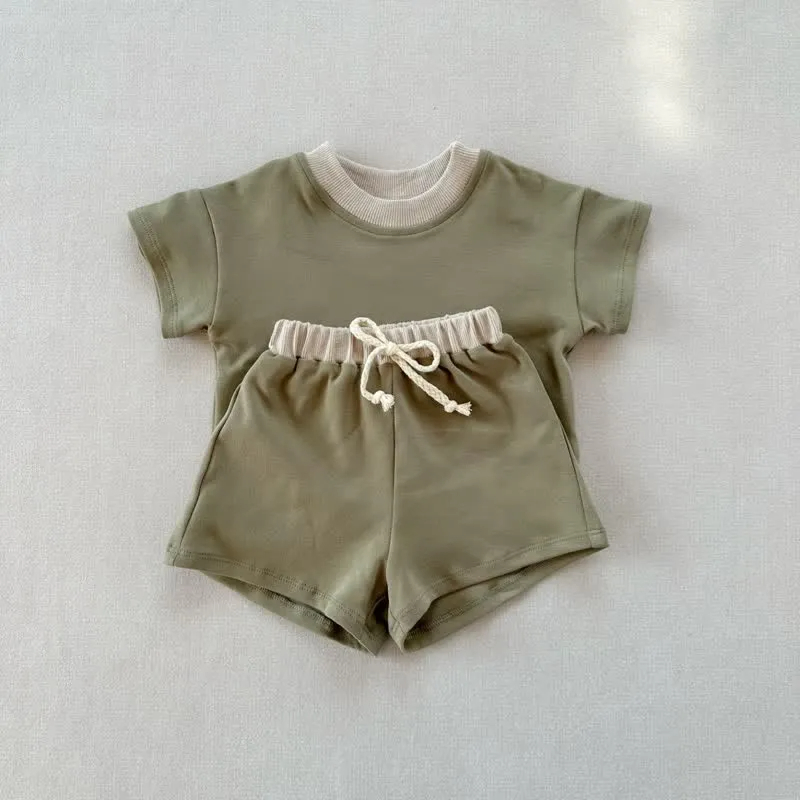 Baby 2-Piece Soft Sweatsuit Loose Set