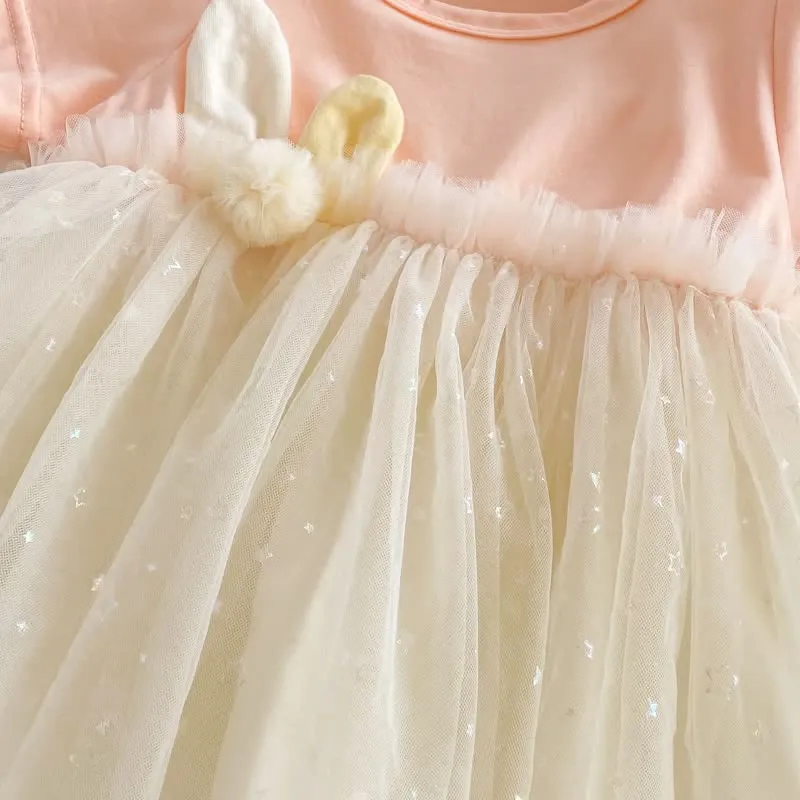Baby Bunny Ears Tulle Cute Dress