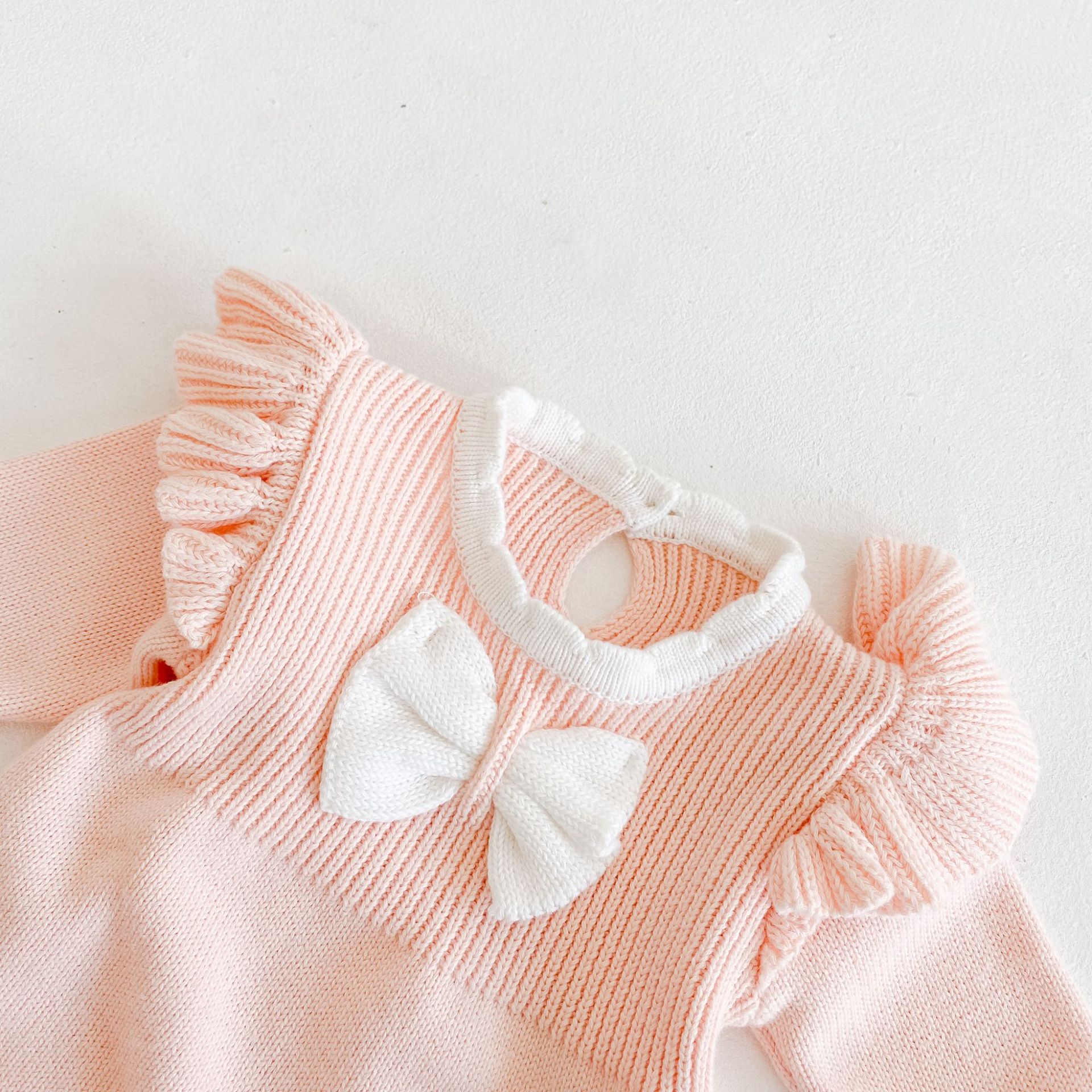 Baby Girl Bow Tie Bodysuit