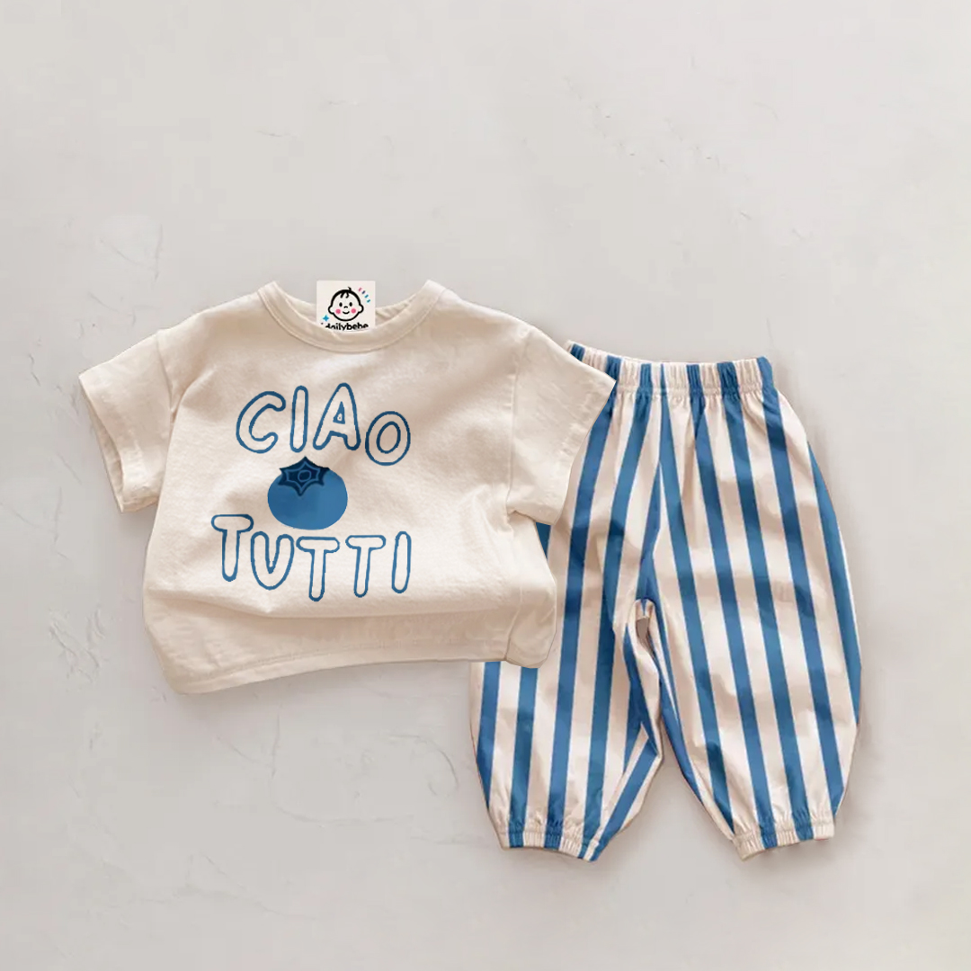 CIAO TUTTI Baby 2 Piece Blueberry Sets