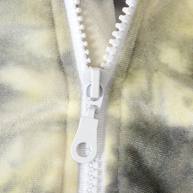 Baby Dyeing Easter Rabbit Ear Hooded Romper