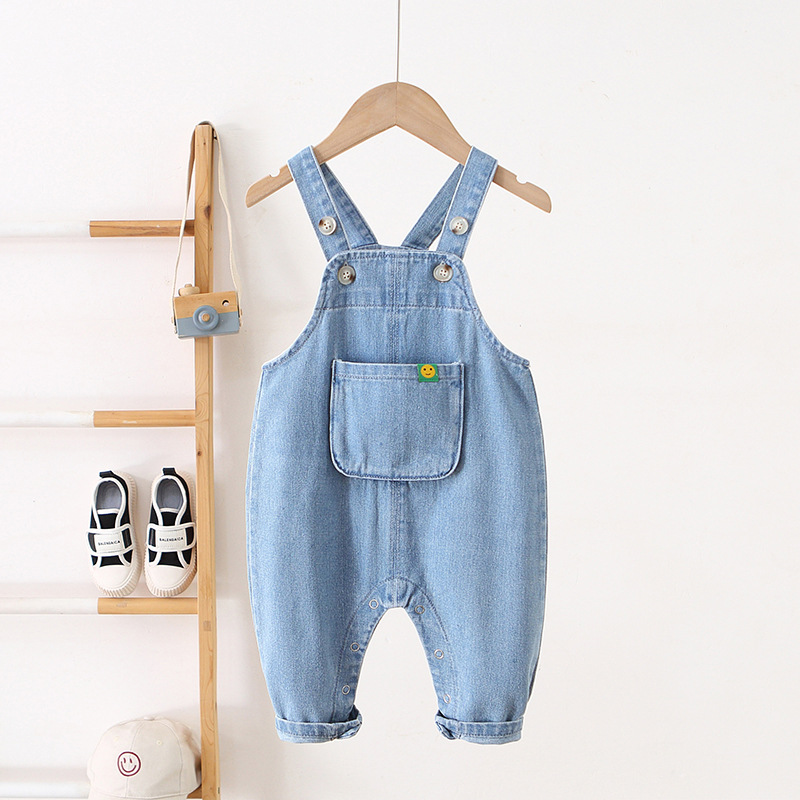 Baby Allover Denim Blue Overalls