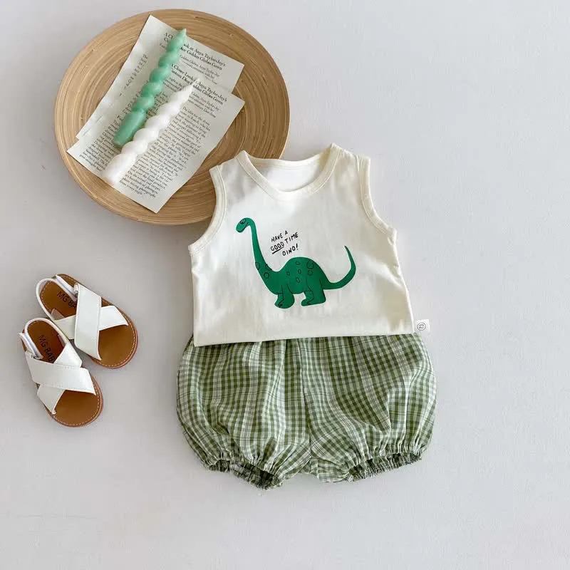 HAVE A GOOD TIME DINO Baby Tank Top/Shorts