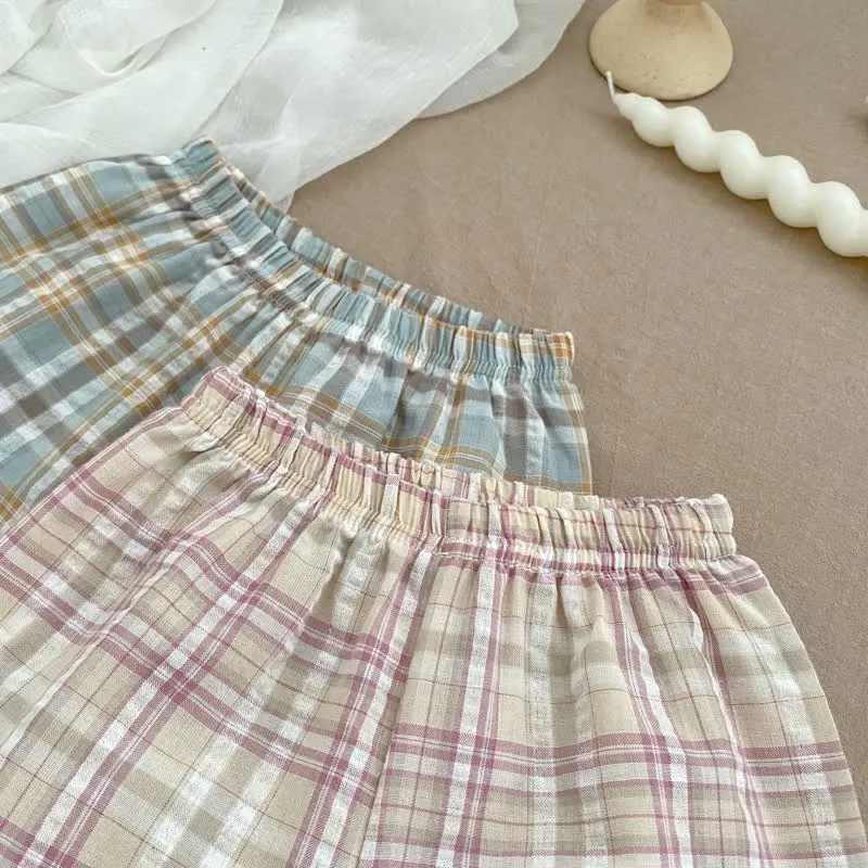 Baby Toddler 2-Piece Plaid Sleeveless Set