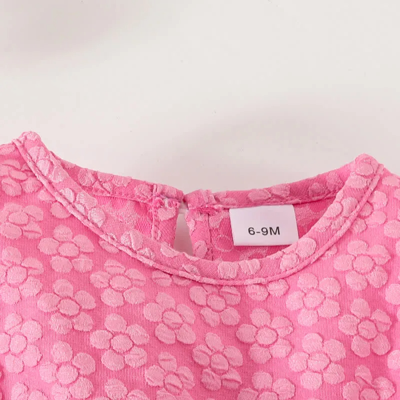 Baby 2-Piece Flower Butterfly Dress Set with Headband