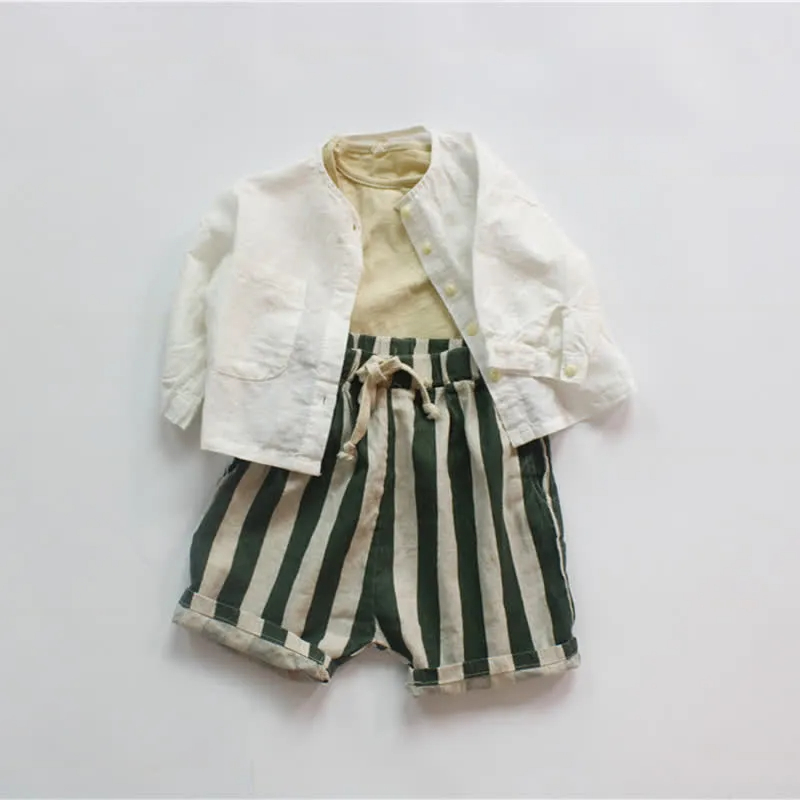 Toddler Lovely Vertical Striped Shorts