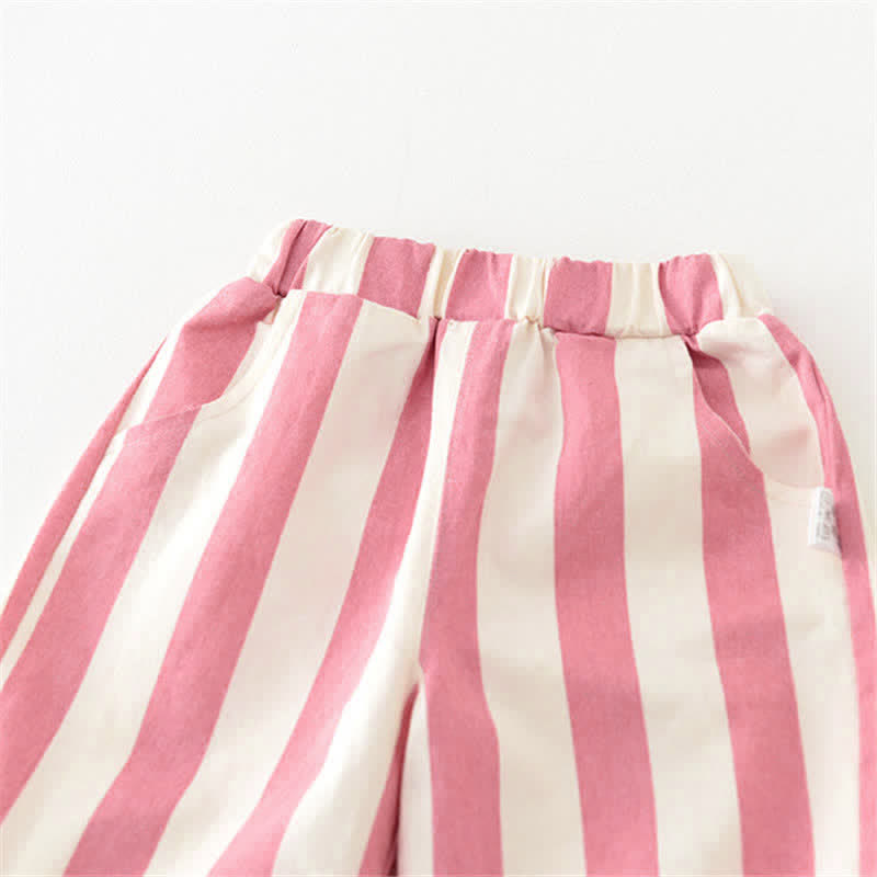 Vertical Striped Casual Pants