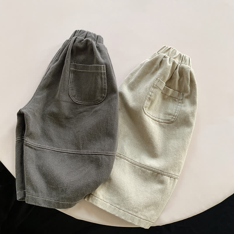 Toddler Boy Contrast Patch Harem Pants