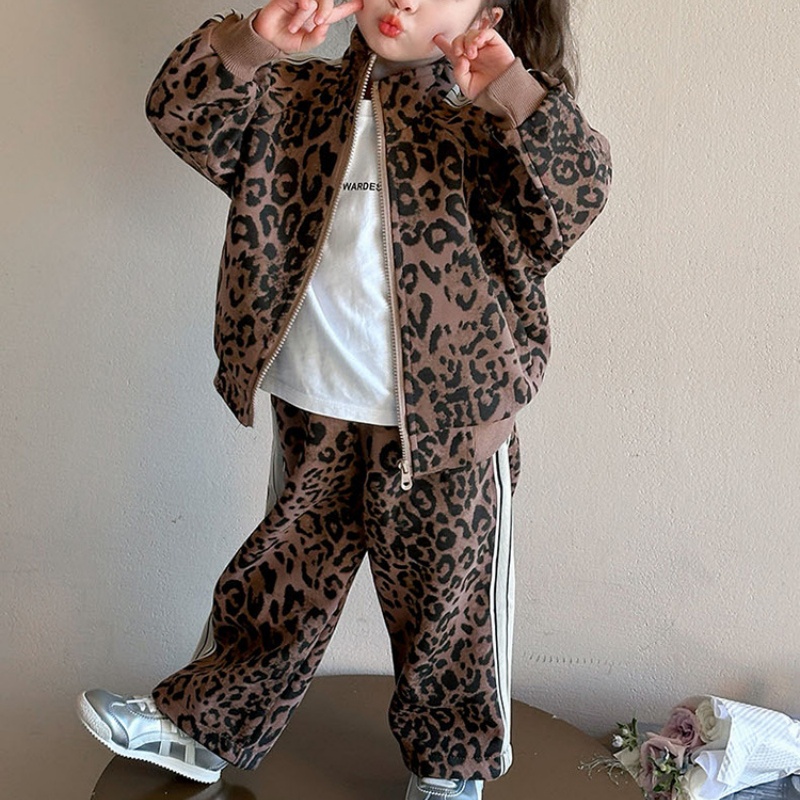 2-Piece Baby Toddler Girl's Leopard Print Set