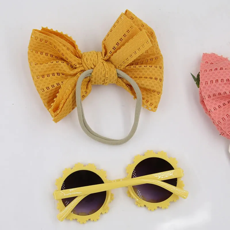 Baby Flower Sunglasses and Headband Set