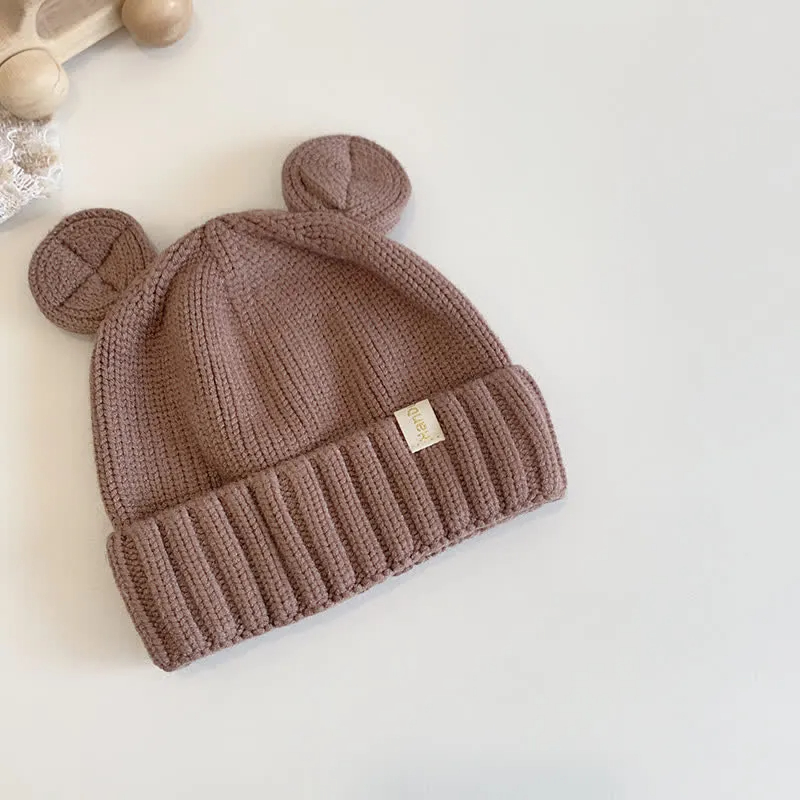 Baby Bear Ears Knitted Beanie
