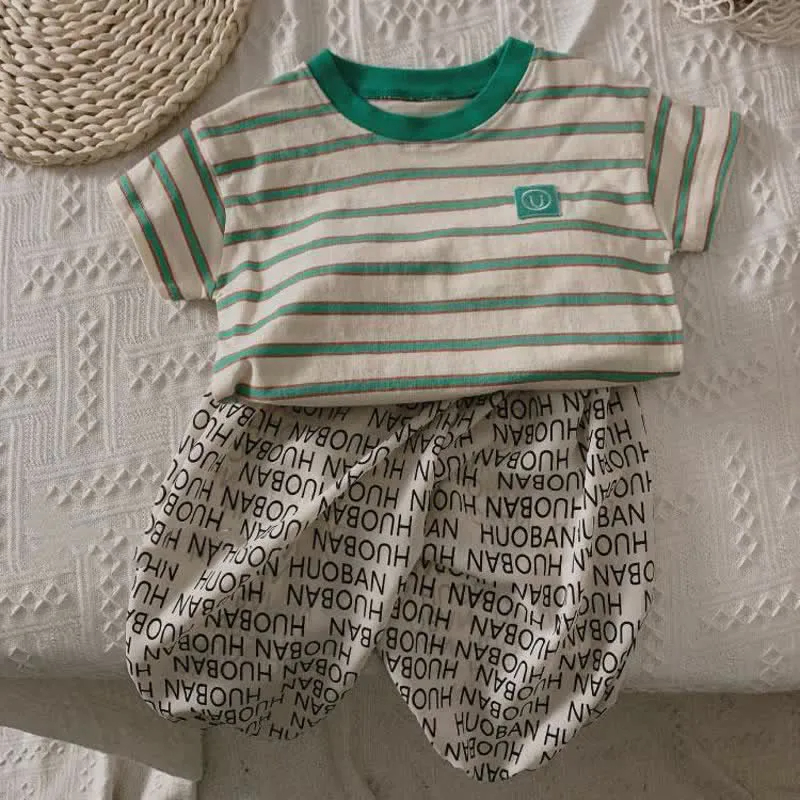 Toddler Contrast Color Stripe T-Shirt