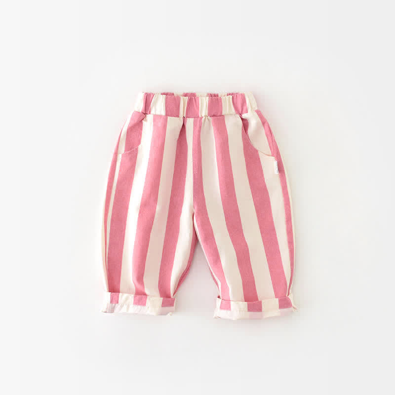 Vertical Striped Casual Pants