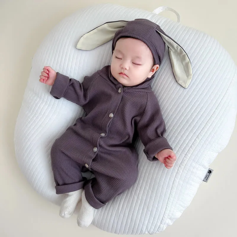 Baby Rabbit Ear Hooded Romper