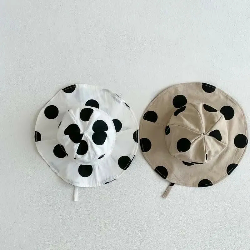 Baby Vintage Polka Dot Overall and Hat Set