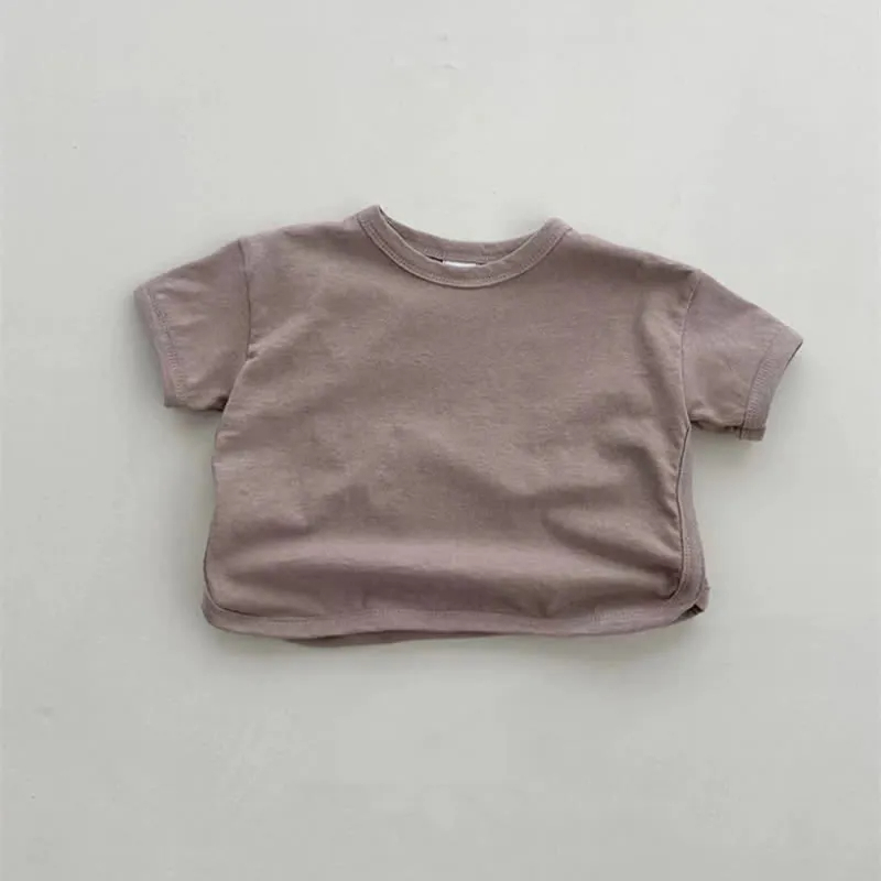 Baby Comfort Solid Color Simple T-shirt