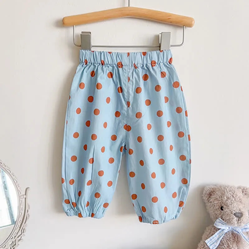 Baby Loose Duck Bear Dots Plaid Pants