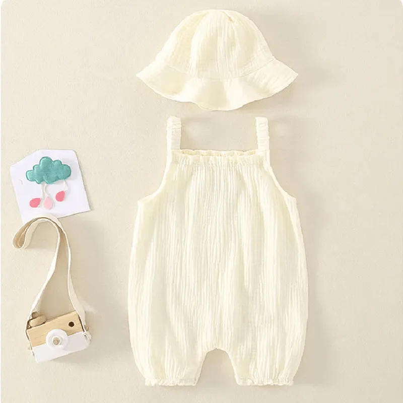 Baby Bear Romper and Hat Set