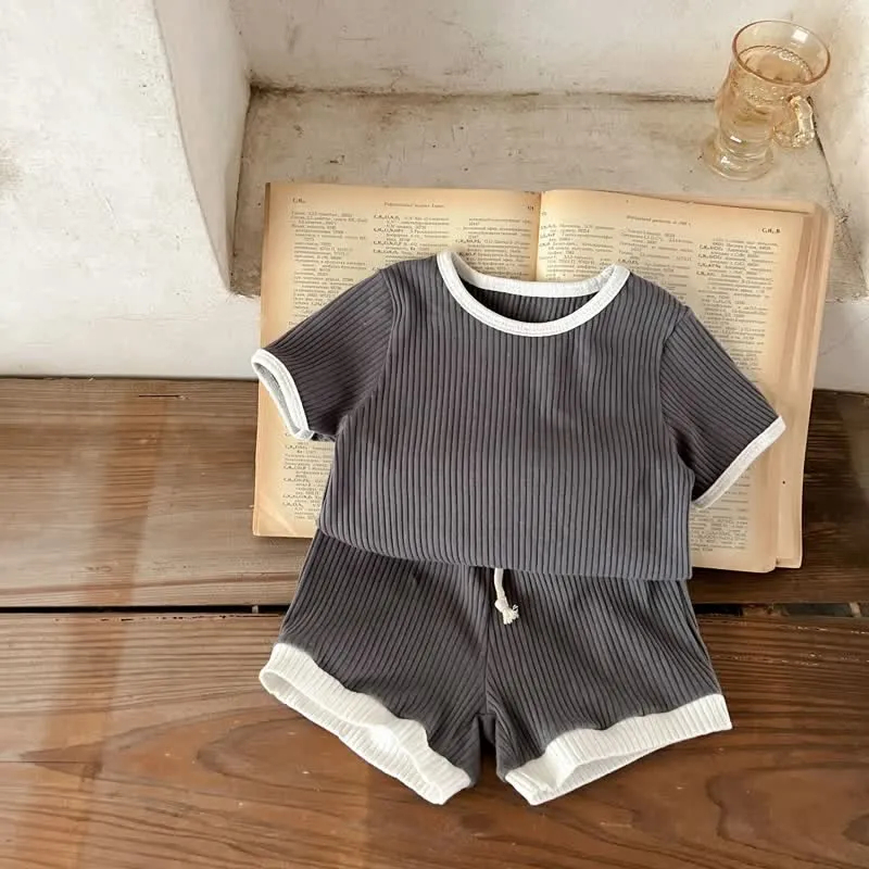 Baby 2-Piece Lovely Striped Basic Set
