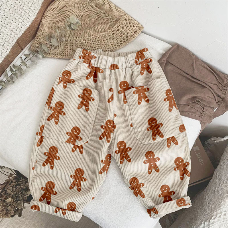 Baby & Kids Gingerbread Man Corduroy Pants
