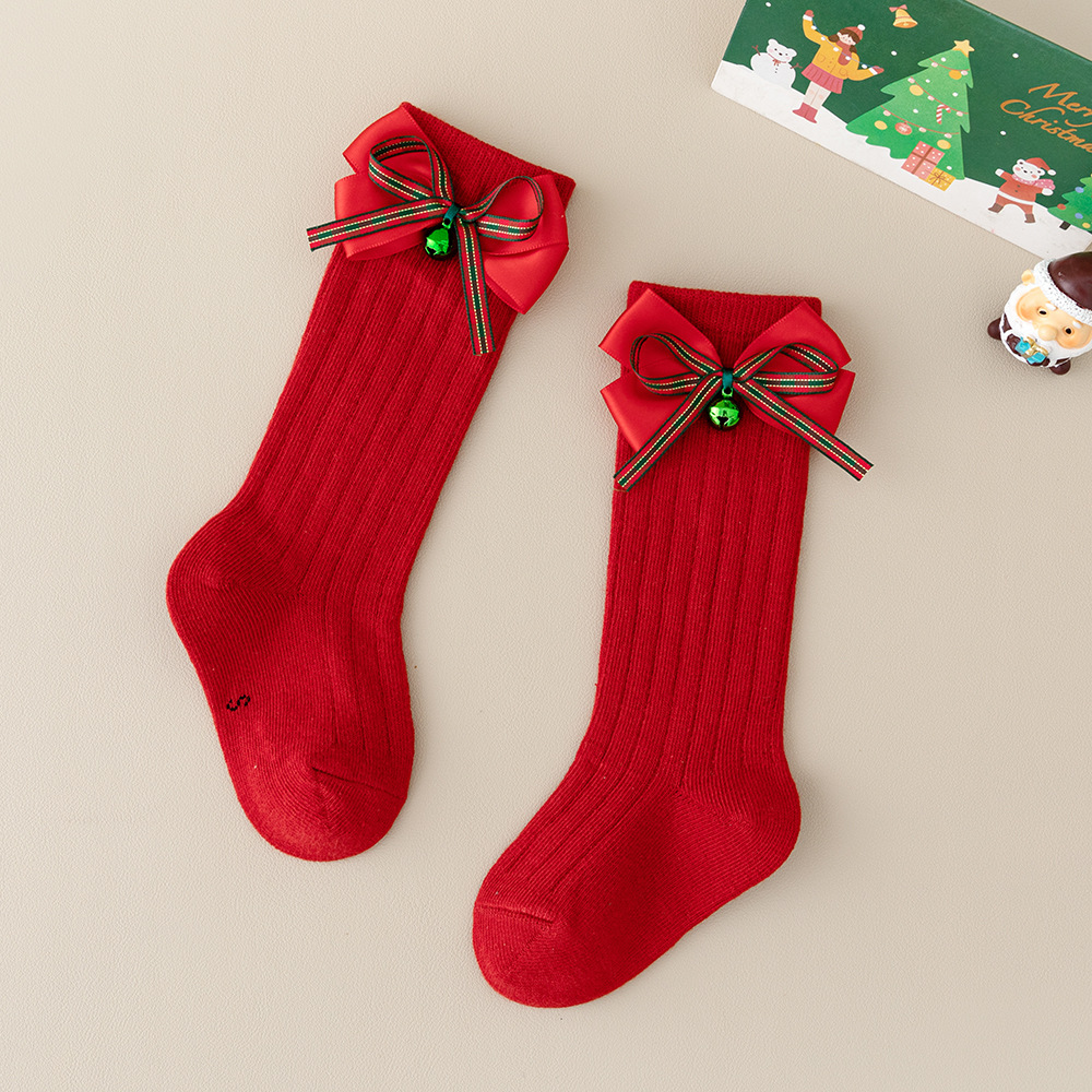Baby Toddler Christmas Bow Socks