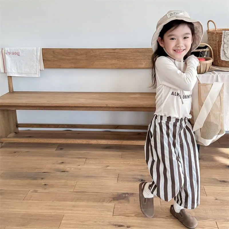 Toddler Vertical Striped Loose Pants