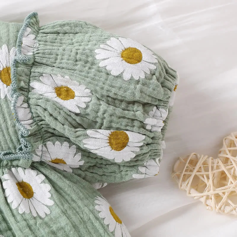 Baby Daisy Pastoral Bodysuit with Headband