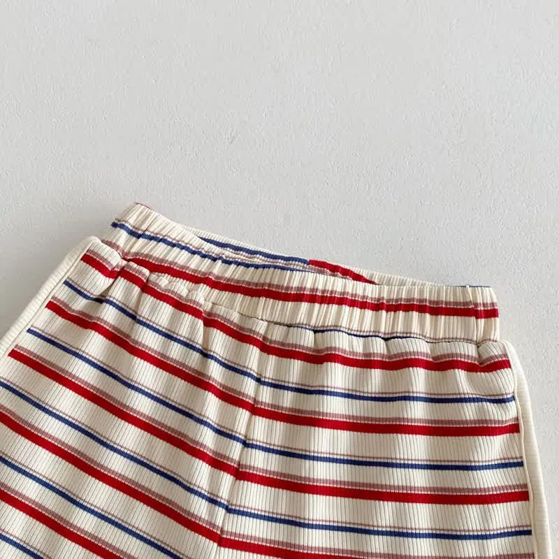 Kid 2-Piece Casual Striped Sleeveless Set