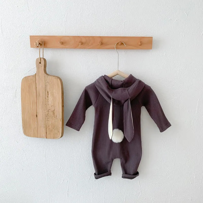 Baby Rabbit Ear Hooded Romper