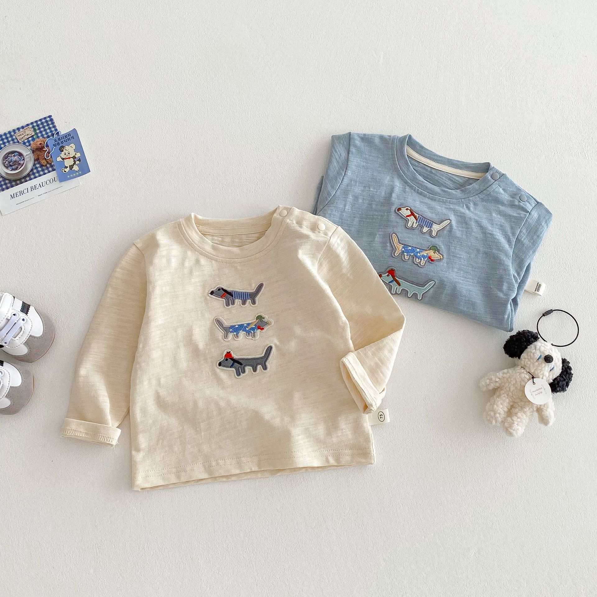 Baby Embroidered Dog T-shirt