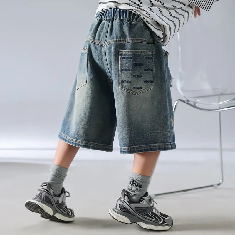 Toddler Kid Fashion Denim Ripped Shorts