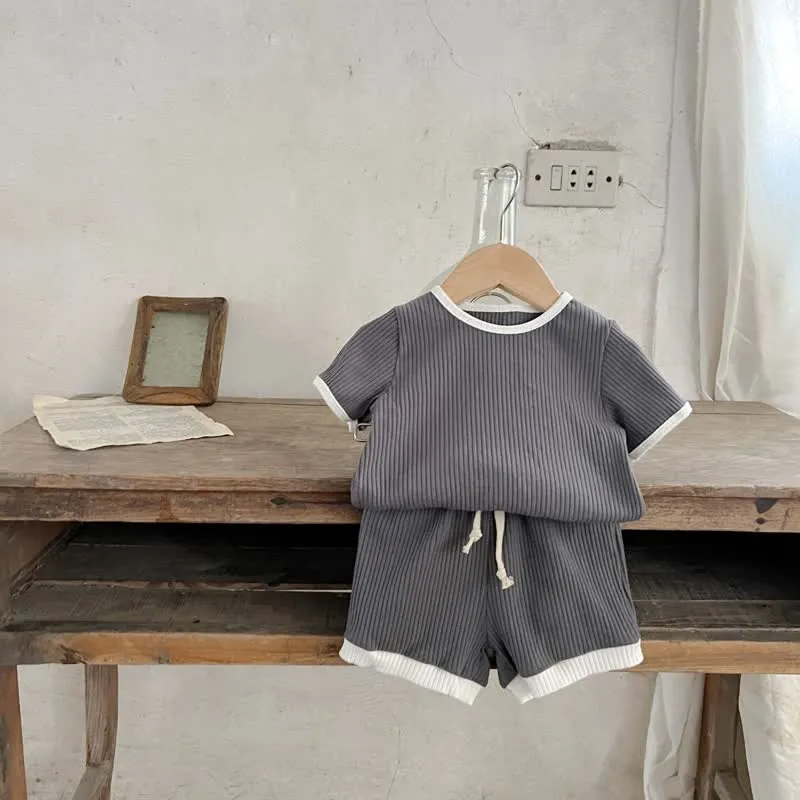 Baby 2-Piece Lovely Striped Basic Set