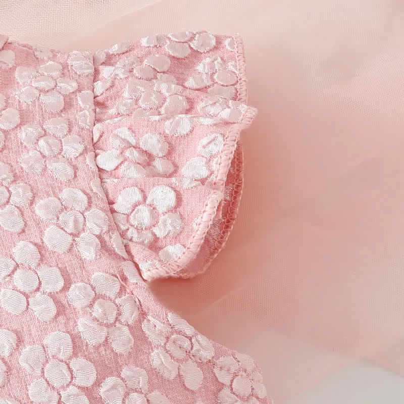 Baby 2-Piece Ruffled Butterfly Dress Set with Headband