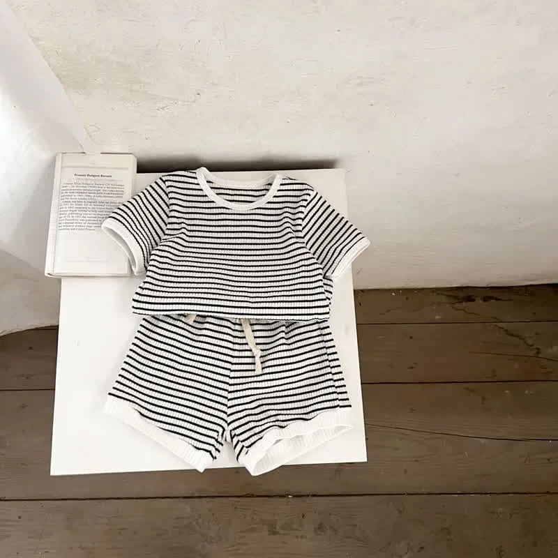 Baby 2-Piece Lovely Striped Basic Set