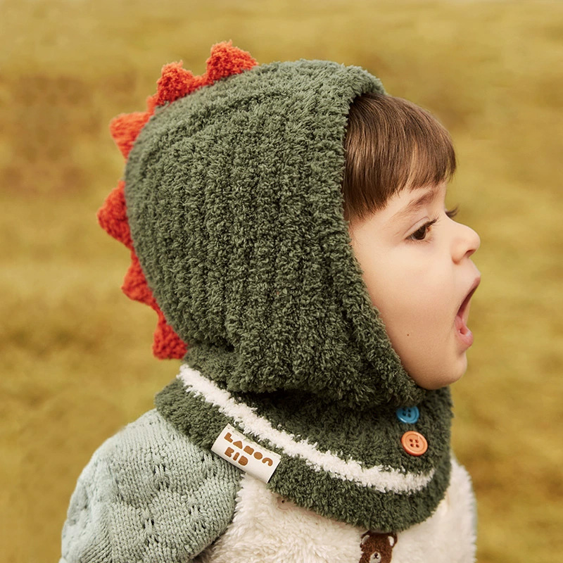 Baby Dinosaur Ear and Neck Protection Beanie