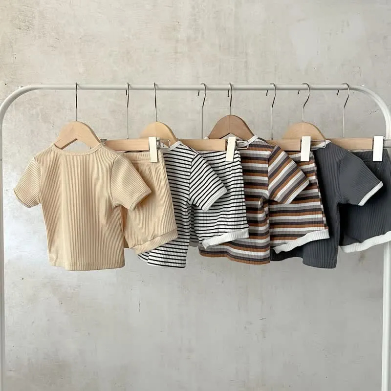 Baby 2-Piece Lovely Striped Basic Set