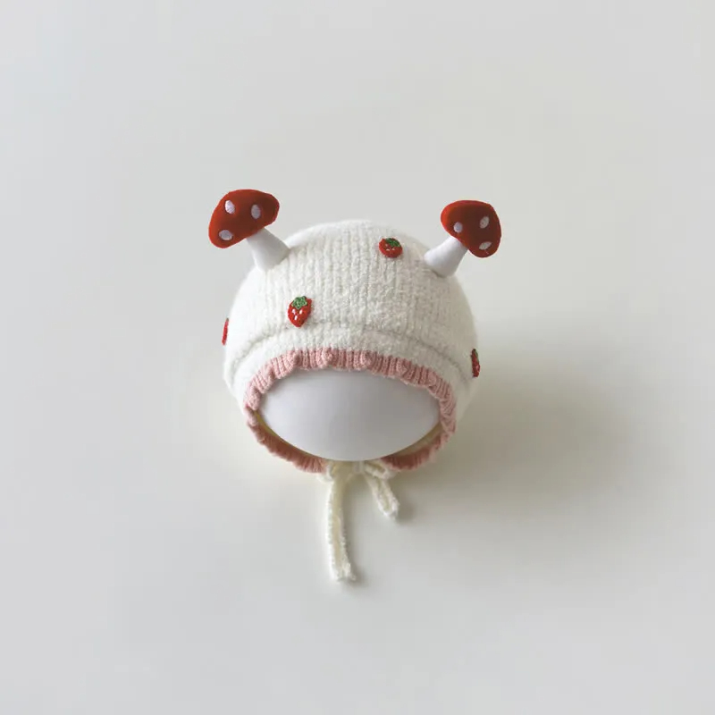 Baby Mushroom Carrot Strawberry Lovely Bonnet