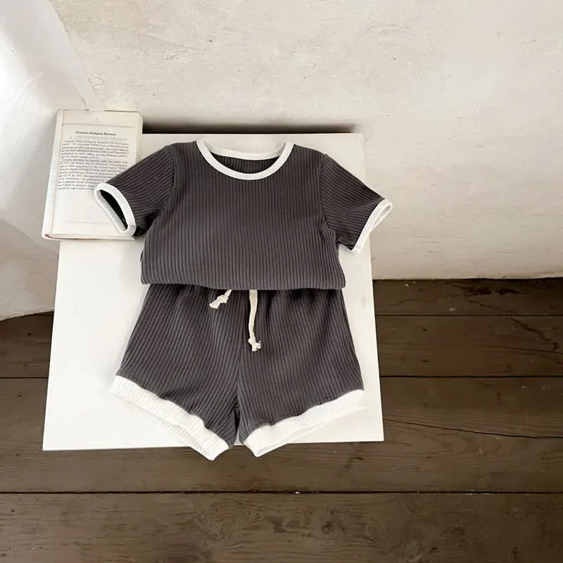 Baby 2-Piece Lovely Striped Basic Set