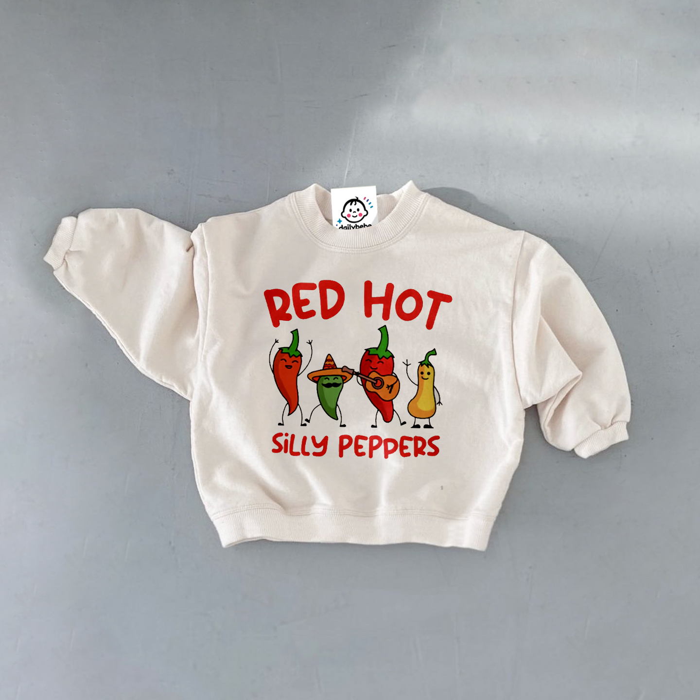 RED HOT SILLY PEPPERS Baby Toddler Sweatshirt 