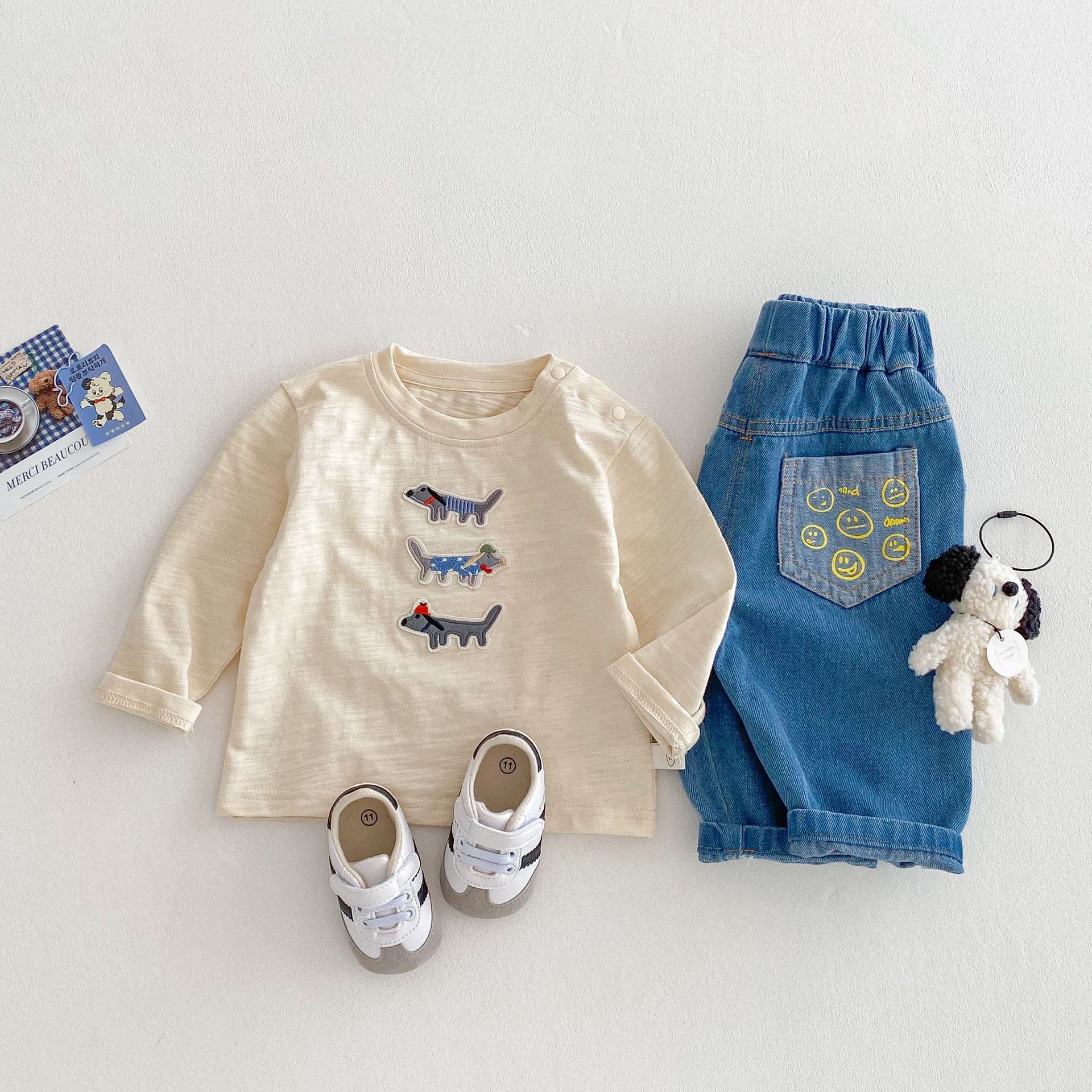 Baby Embroidered Dog T-shirt