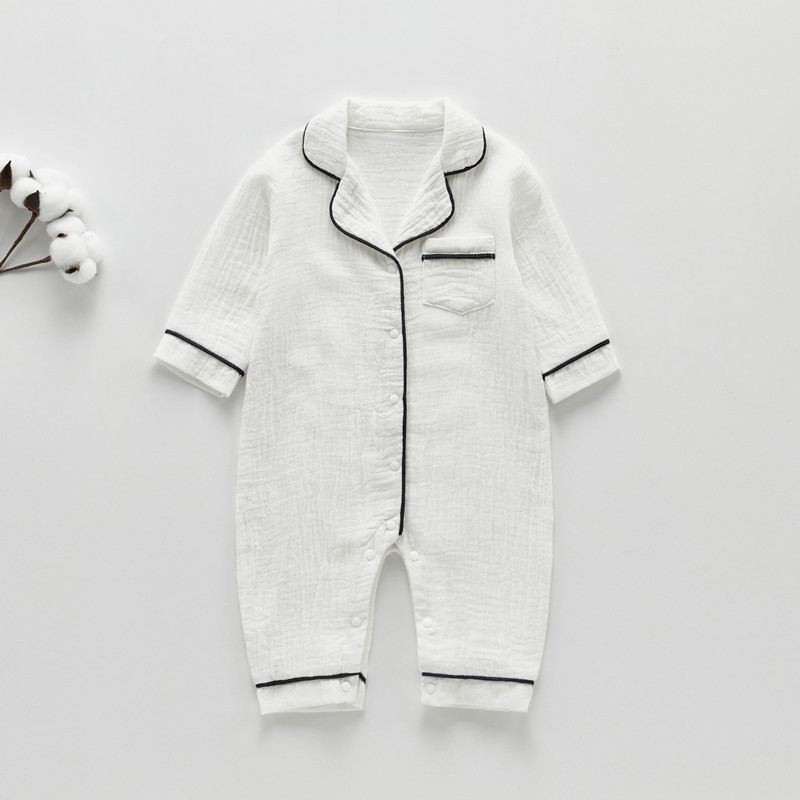 Baby Newborn White Romper