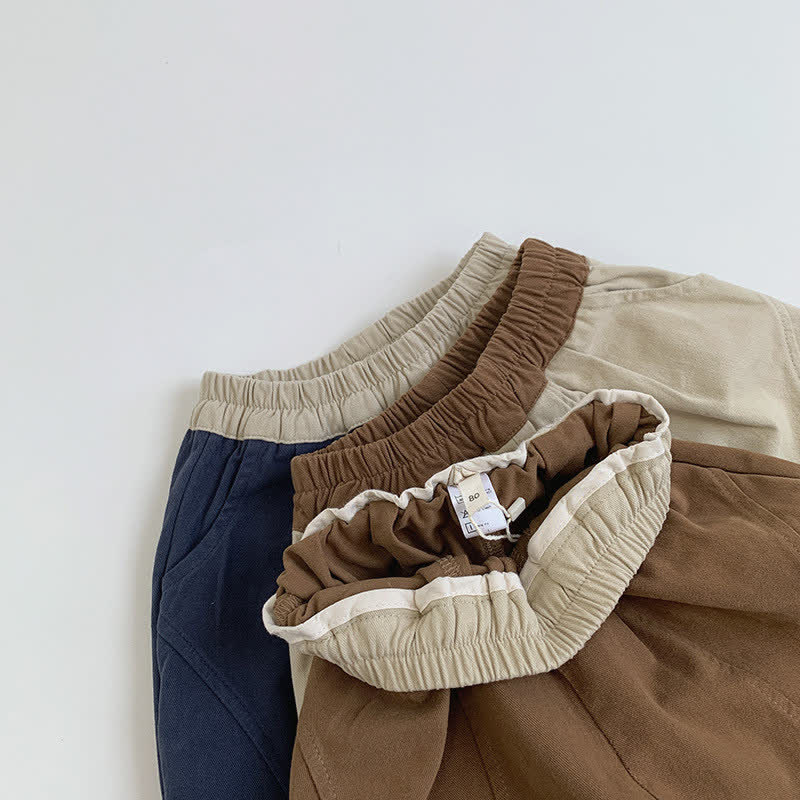 Toddler Color Block Design Loose Pants