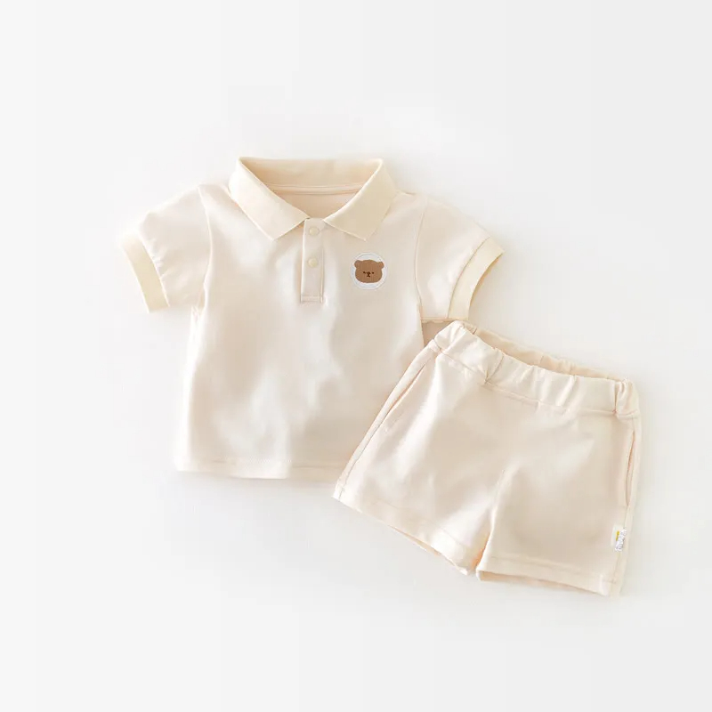 Baby 2-Piece Animal Polo Shirt and Shorts Set