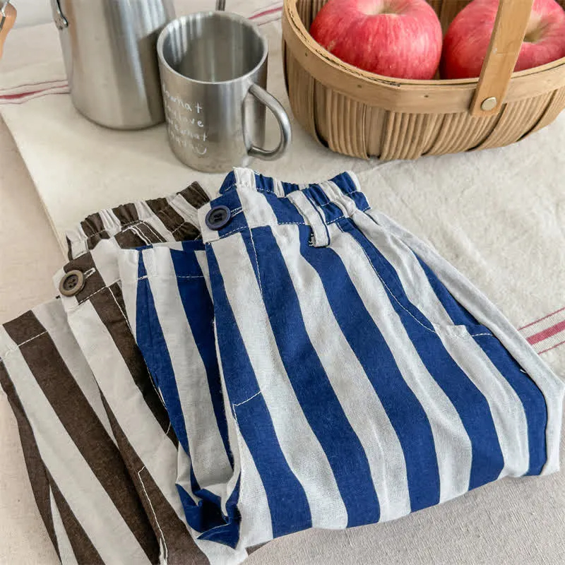 Toddler Vertical Striped Loose Pants