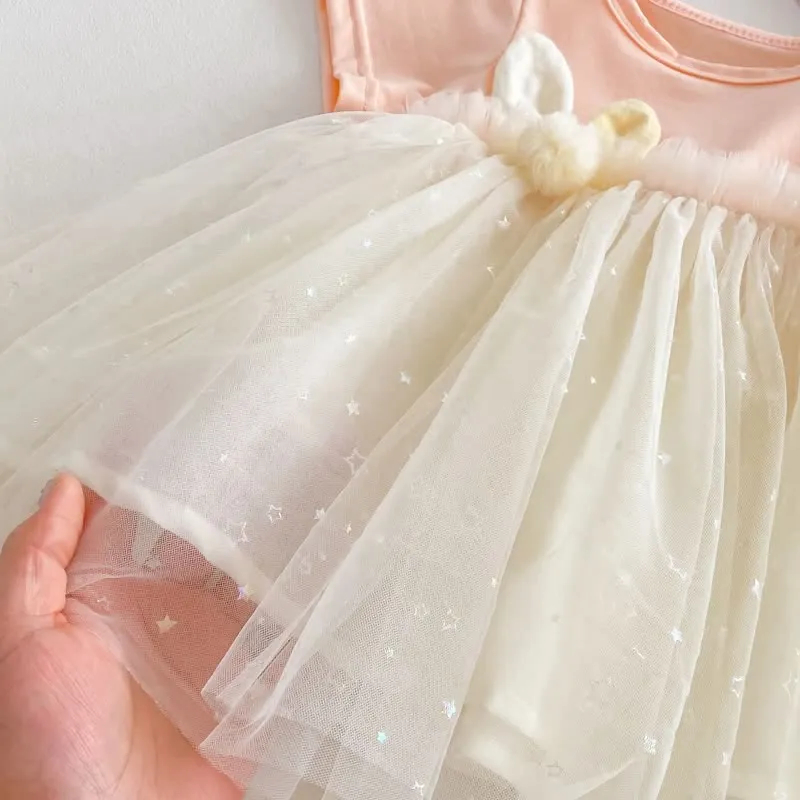 Baby Bunny Ears Tulle Cute Dress