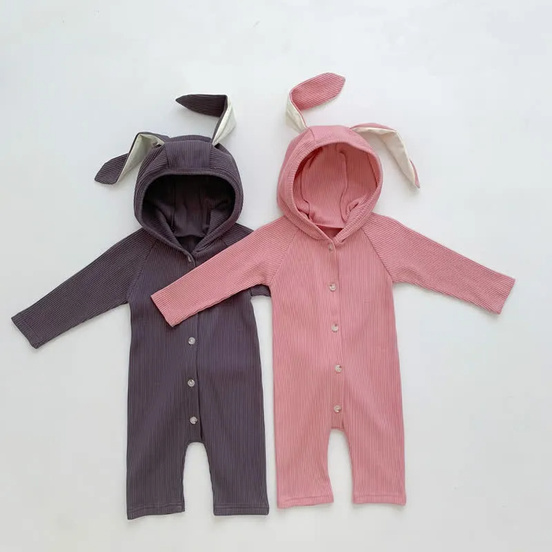 Baby Rabbit Ear Hooded Romper