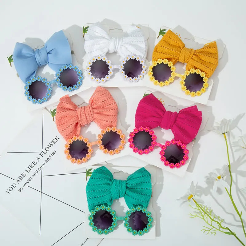Baby Flower Sunglasses and Headband Set