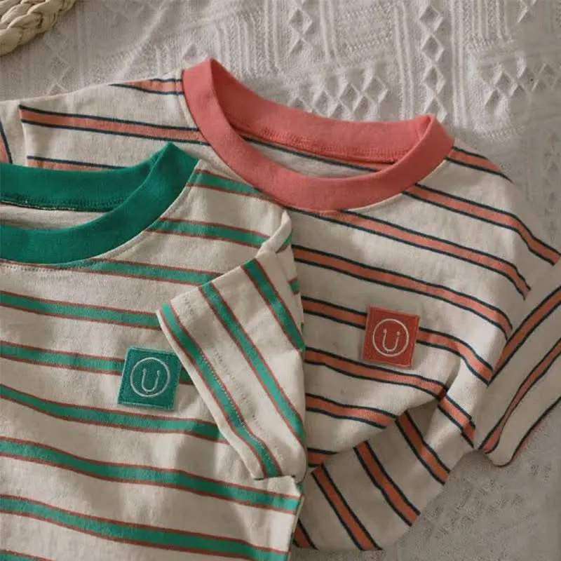 Toddler Contrast Color Stripe T-Shirt