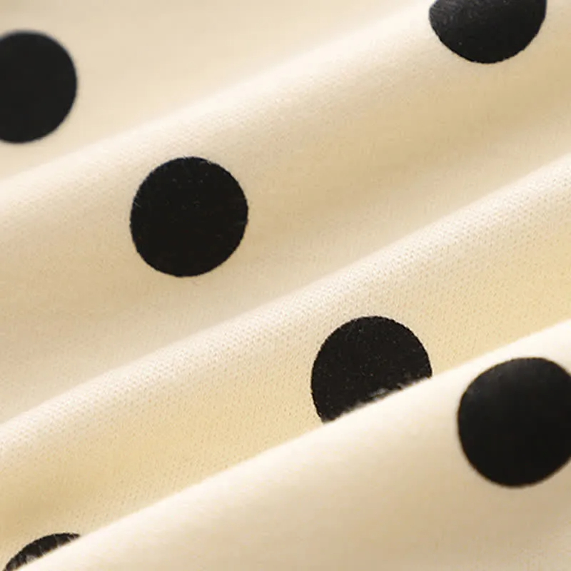 Baby Stripes Dots Beige Romper