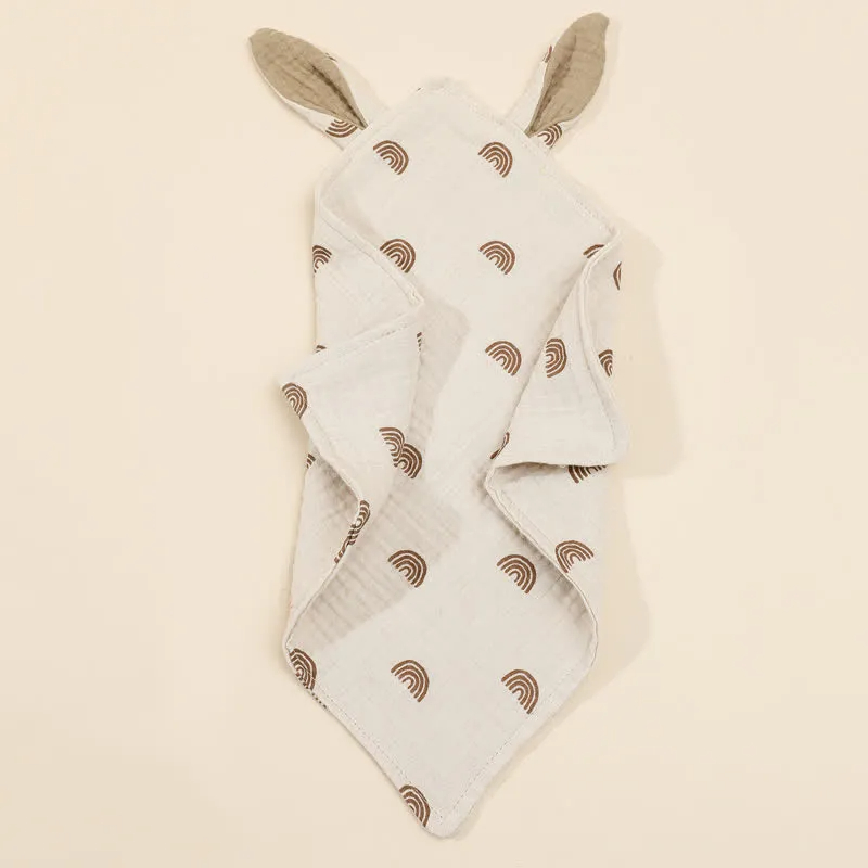 Baby Muslin Rabbit Ears Burp Cloths